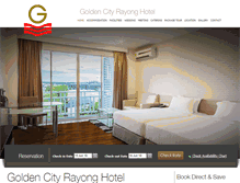 Tablet Screenshot of goldencityrayong.com